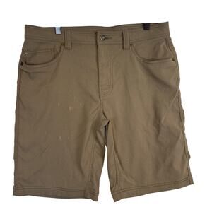 Prana Mens Brion Shorts Brown - 34x11 34W 11L
